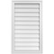 Ekena Millwork Vertical Surface Mount PVC Gable Vnt: Non-Functional, w/2"W x 1-1/2"H, Brickmould Frame, 20"W x 34"H GVPVE20X3402SN - alternate 1